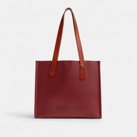 Coach Outlet Relay Tote 34 Ruby Red CH757