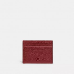 Coach Outlet Card Case Ruby Red CC129