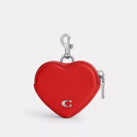 Coach Outlet Heart Coin Purse Sport Red CP406