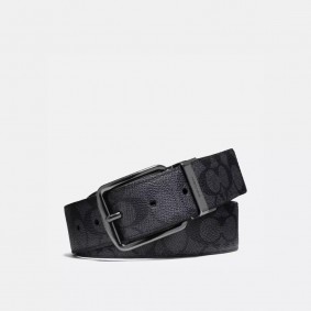 Coach Outlet Harness Buckle Cut To Size Reversible Belt 38 Mm Black 64077