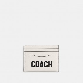 Coach Outlet Card Case With Coach Graphic Chalk Multi CP275