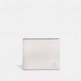 Coach Outlet Double Billfold Wallet Chalk CC136