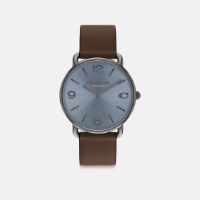 Coach Outlet Elliot Watch 41 Mm Mahogany Brown CO224