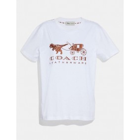 Coach REXY AND CARRIAGE T-SHIRT 23011 BLK