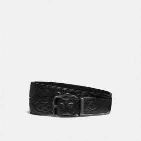 Coach HARNESS BUCKLE CUT-TO-SIZE REVERSIBLE BELT 38MM C1039 MID