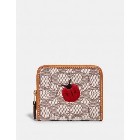 Coach BILLFOLD WALLET IN SIGNATURE TEXTILE JACQUARD WITH LADYBUG MOTIF EMBROIDERY C6325 B4TA7
