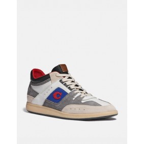 Coach CITYSOLE MID TOP SNEAKER G5547 RTY chk/hthr gry